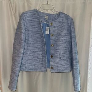 J.CREW Blue Cropped Blazer